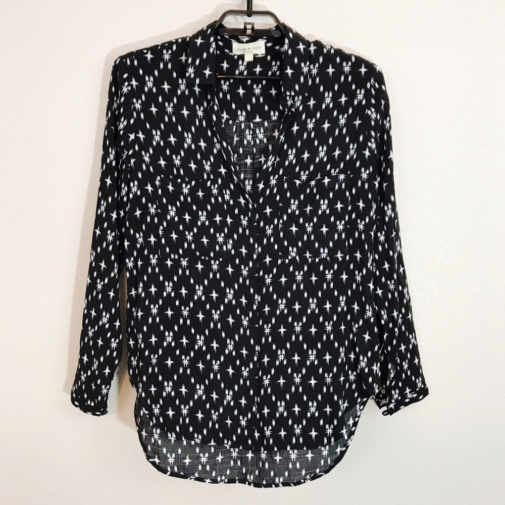💐Cloth & Stone Small Starburst Button Down Top